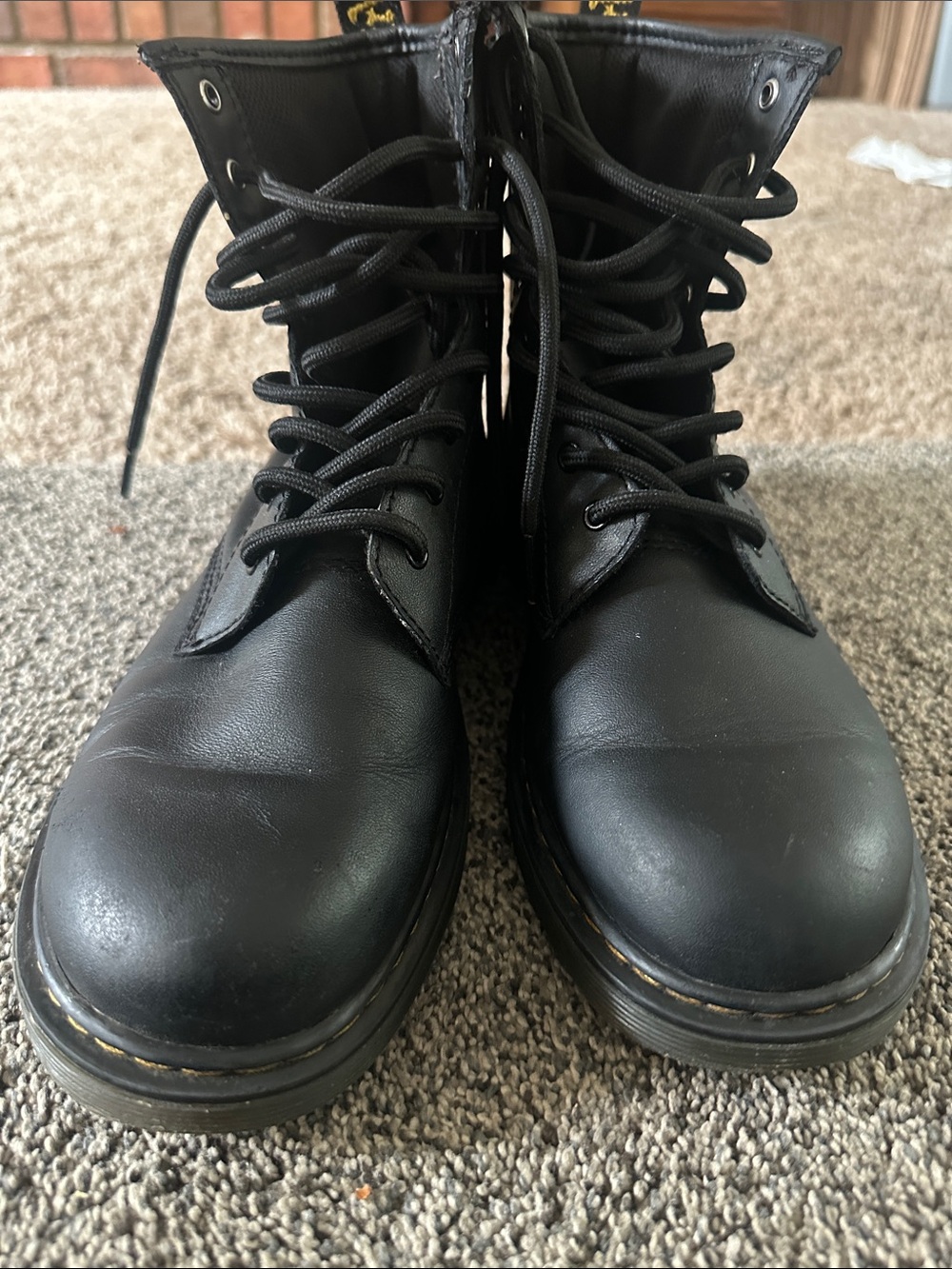 Dr. Martens 1460 Smooth Leather Lace- Up Boots. Men's size 6. Women's size 7